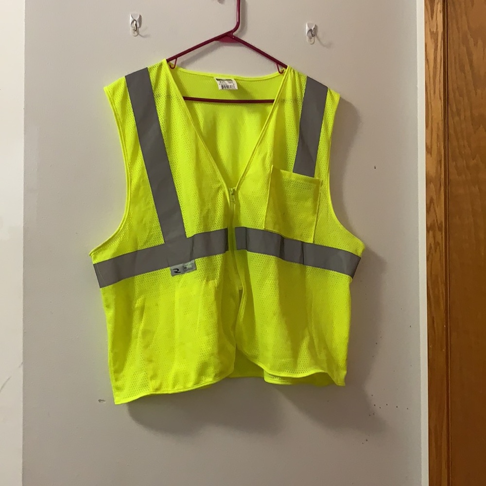 ⭐️5 for 25⭐️Radians size XL safety vest neon yellow